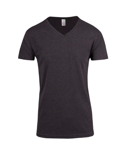 Picture of RAMO, Mens Marl V-Neck T-Shirt